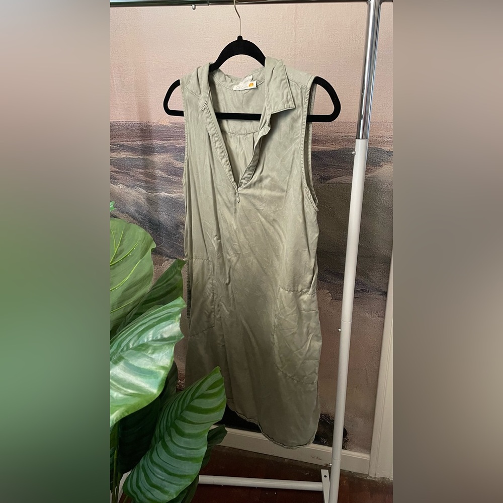 C&C California Green Dress w/ Pockets